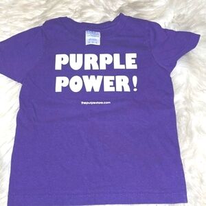 Purple Power Kids tee 3t